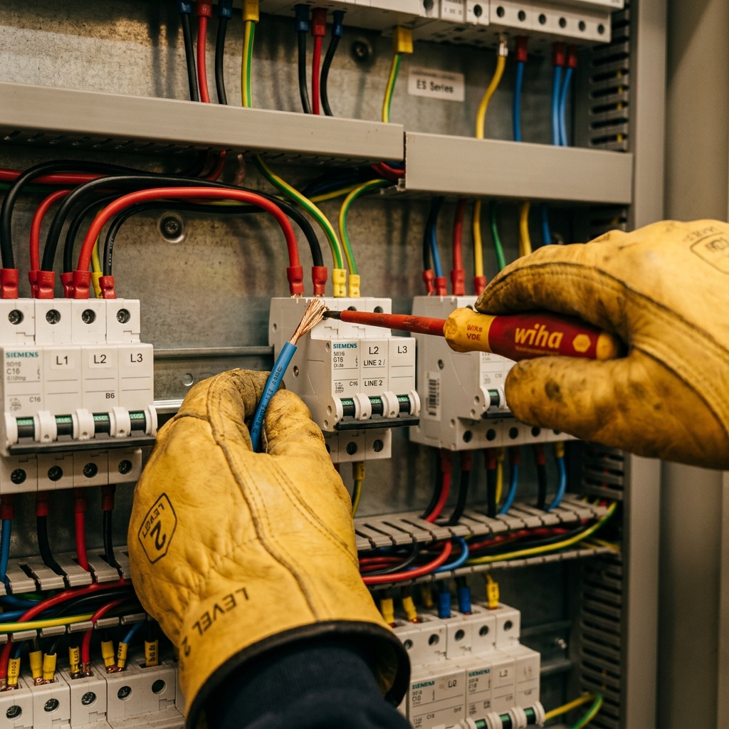 Serviço elétrico realizado pela MCM Elétrica